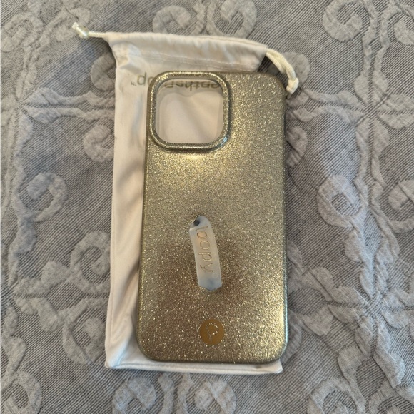 Champagne Sparkle iPhone 15 Pro Max Loopy Case - Picture 2 of 3
